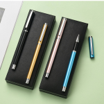 Lumavo Metal Ballpoint Pens, 5 Pack 0.5mm Fine Point Liquid Black Ink Gel Ink Pen Roller Pen Writing Set for Executive Business Office Lumavo Metal Ballpoint Pens, 5 Pack 0.5mm Fine Point Liquid Black Ink Gel Ink Pen Roller Pen Writing Set for Executive Business Office