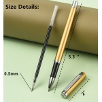 Lumavo Metal Ballpoint Pens, 5 Pack 0.5mm Fine Point Liquid Black Ink Gel Ink Pen Roller Pen Writing Set for Executive Business Office Lumavo Metal Ballpoint Pens, 5 Pack 0.5mm Fine Point Liquid Black Ink Gel Ink Pen Roller Pen Writing Set for Executive Business Office