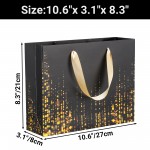 Lumavo Gift Paper Bags , 20 Pack 10.6 x 3.1 x 8.3 inch Kraft Paper Heavy Duty Bags with Handles for Retail Business Birthdays Wedding Party Favors